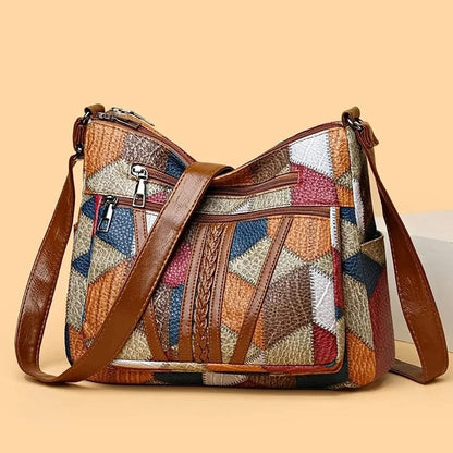 Solara | Bolso de mano de mosaico de cuero