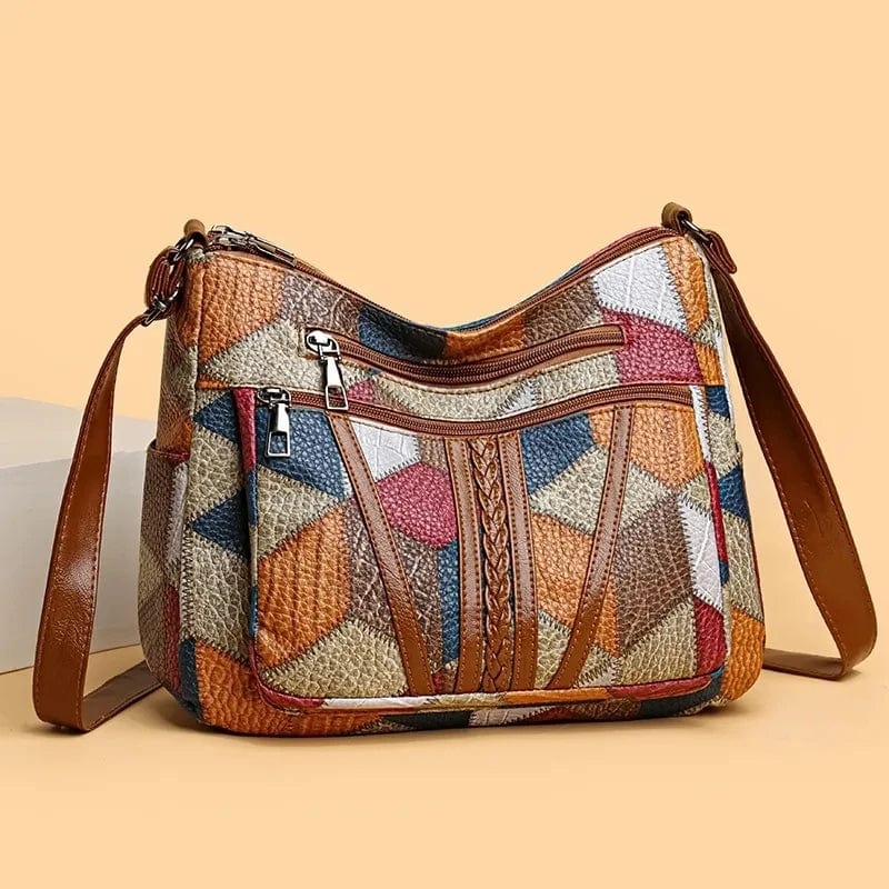 Solara | Bolso de mano de mosaico de cuero