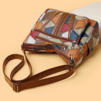 Solara | Bolso de mano de mosaico de cuero