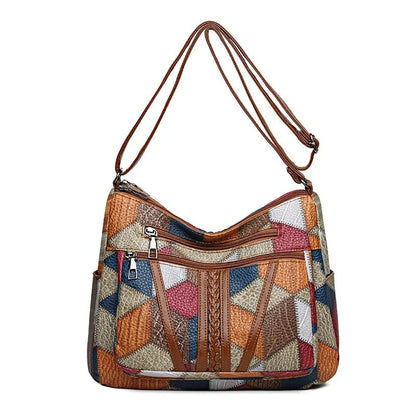 Solara | Bolso de mano de mosaico de cuero