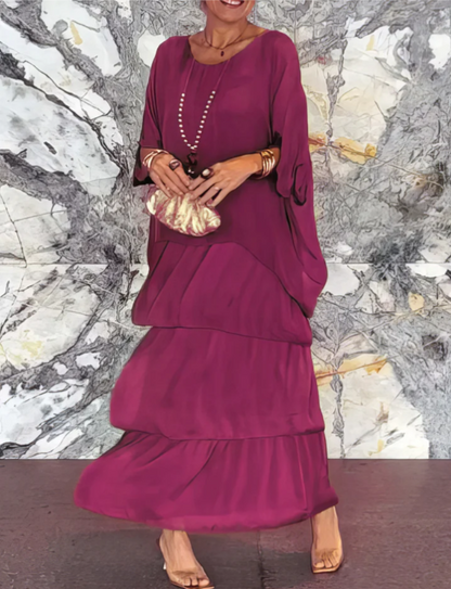 Lara – Elegante vestido largo y vaporoso