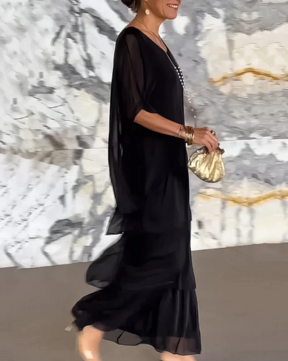 Lara – Elegante vestido largo y vaporoso