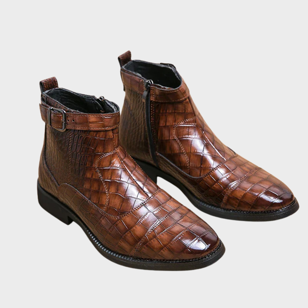 Dylan – Botines de Cuero Sintético con Elegancia Contemporánea