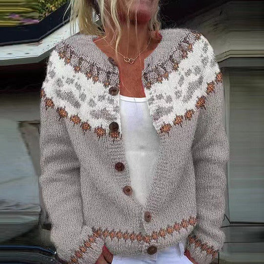 Chaqueta de Punto Vintage Islandesa Karlotta
