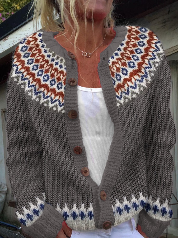 Chaqueta de Punto Vintage Islandesa Wilma