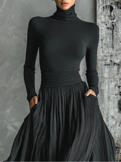 Isabela – Conjunto negro clásico y refinado