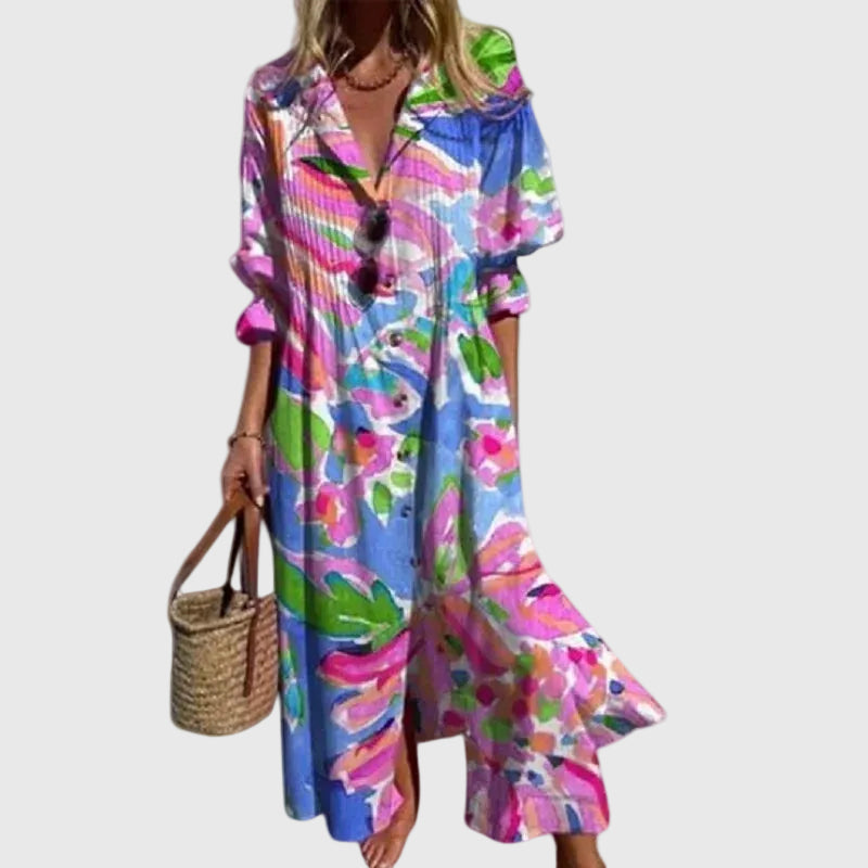 Zariah | Elegante vestido largo de estilo bohemio