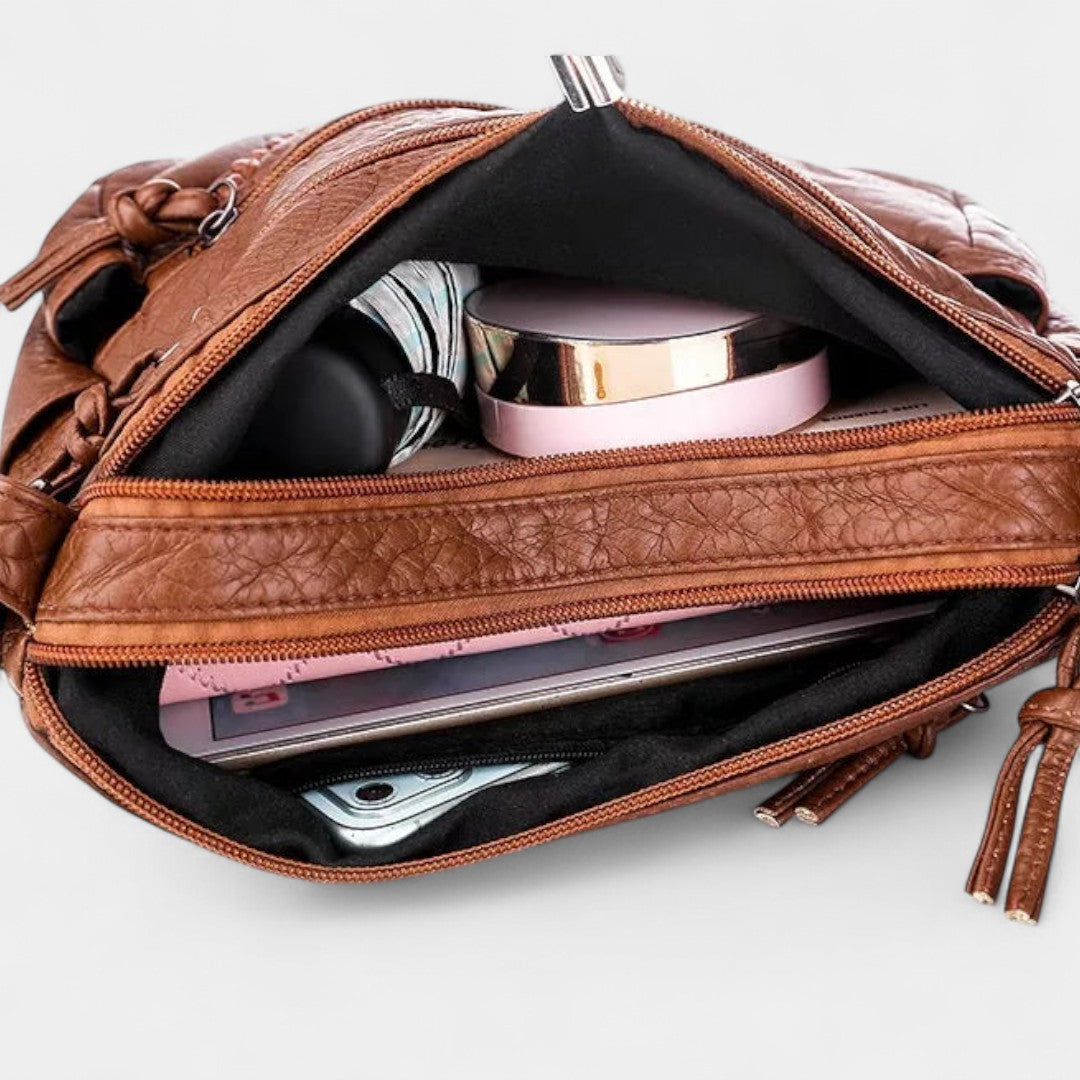 Bolsa de Cuero Elegante Camilla