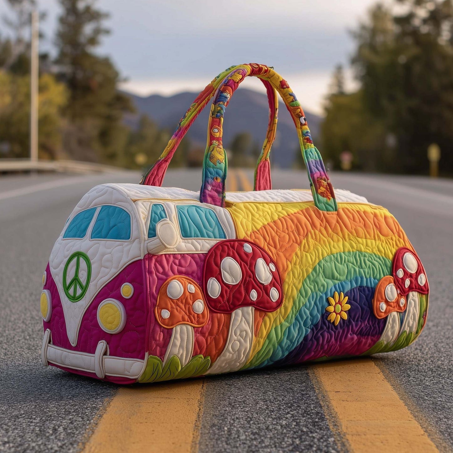 Luna – Bolsa de Viaje Acolchada con Diseño Artesanal