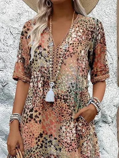 Espera Vestido Midi Vibrante