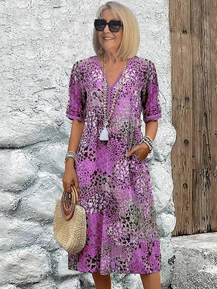 Espera Vestido Midi Vibrante