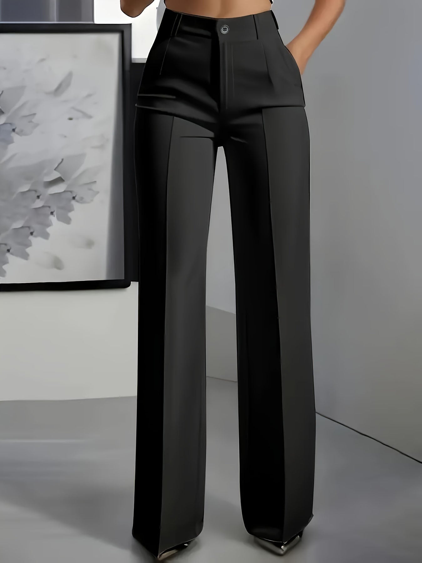 Pantalones de Mujer de Cintura Alta Stretch