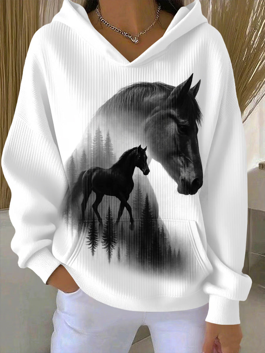 Isabella – Sudadera con Estampado de Caballo para Mujeres