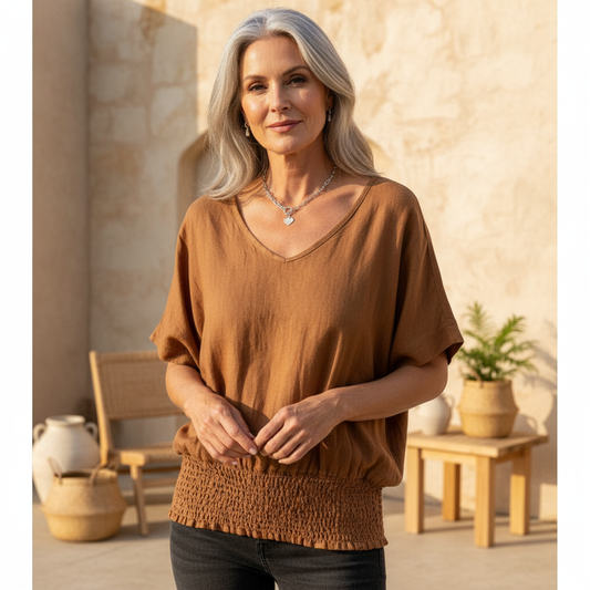 Azelie  Blusa de Verano Casual