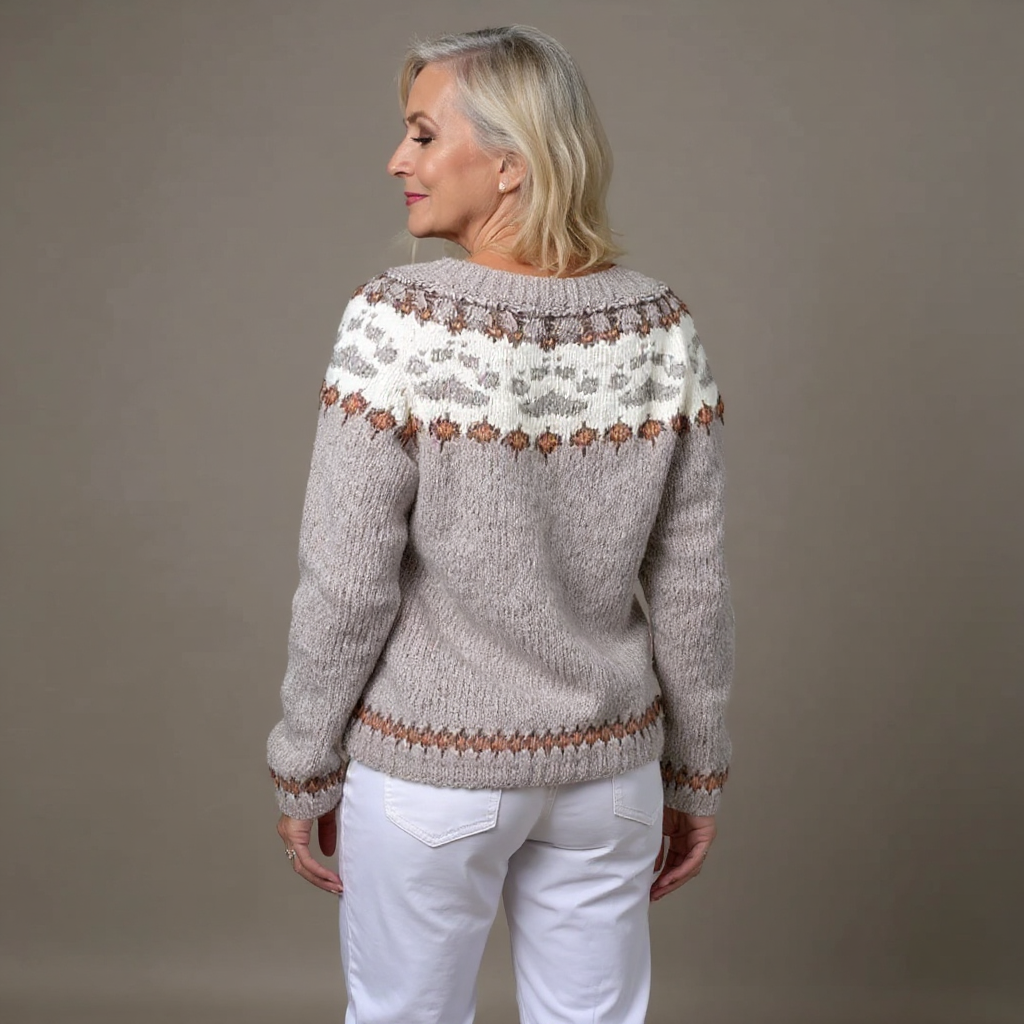 Chaqueta de Punto Vintage Islandesa Karlotta