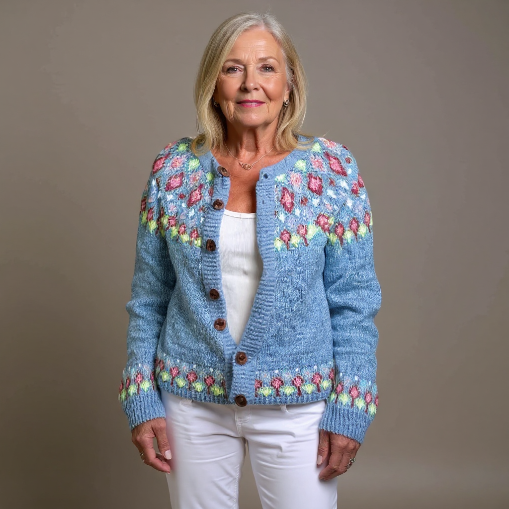 Chaqueta de Punto Vintage Islandesa