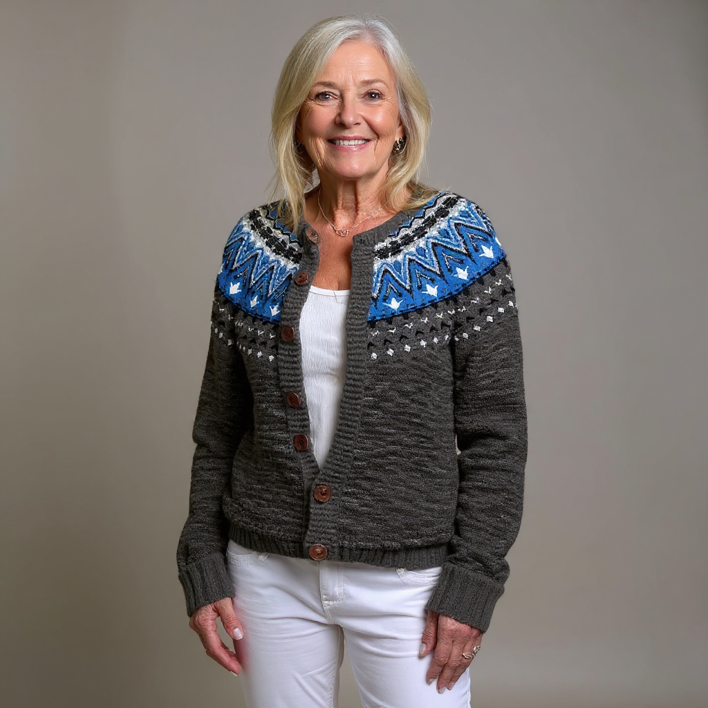 Chaqueta de Punto Vintage Islandesa Darja