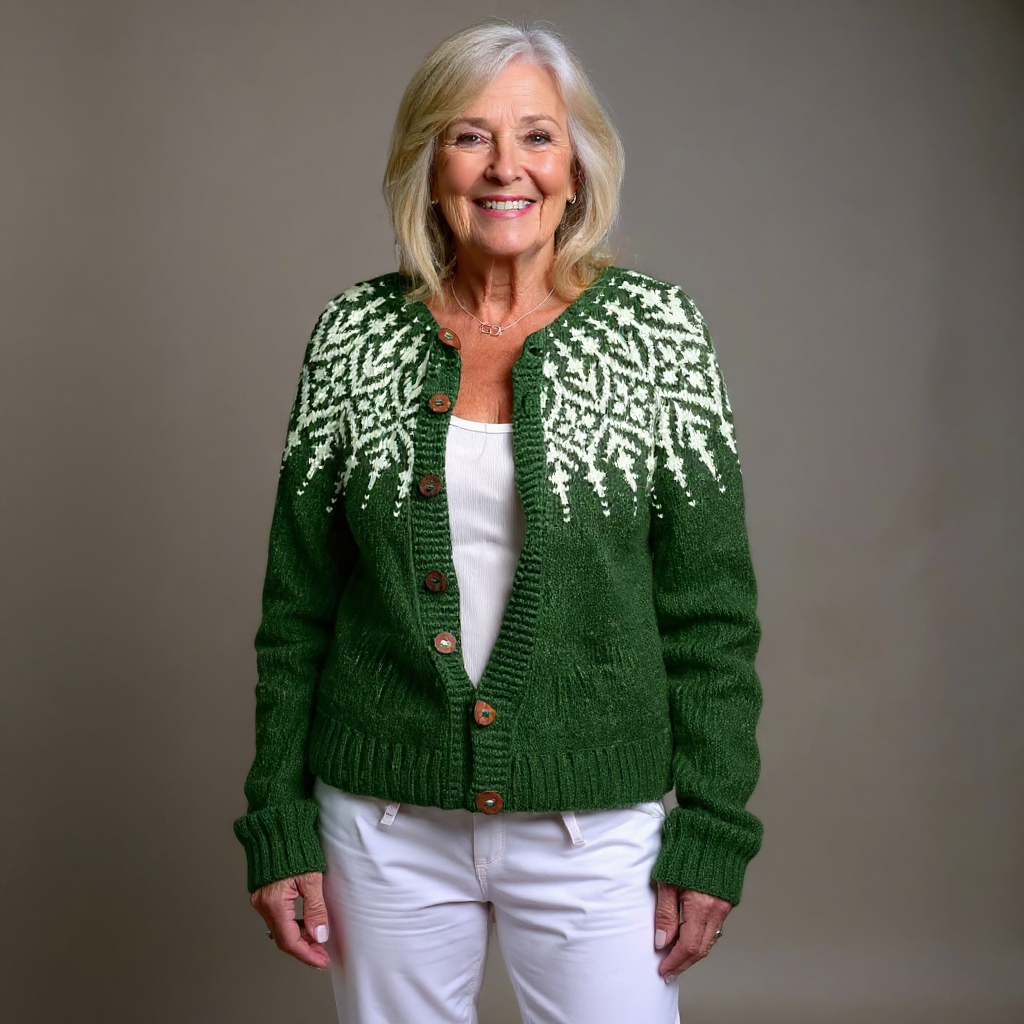 Chaqueta de Punto Islandesa Vintage Janine