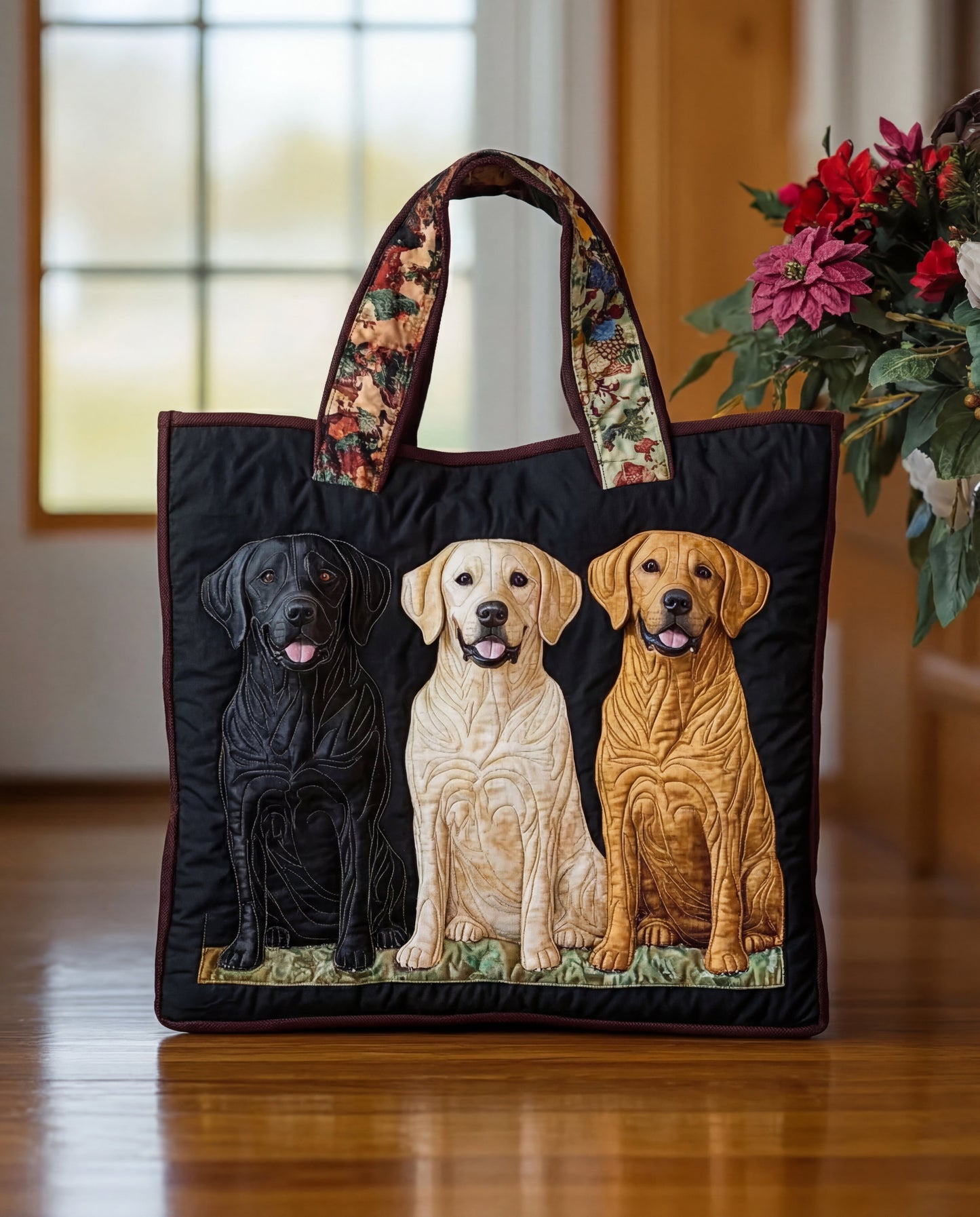 Bolso artesanal Tres Labradores — diseño exclusivo