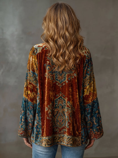 Kirra | CHAQUETA KIMONO BORDADA BOHO