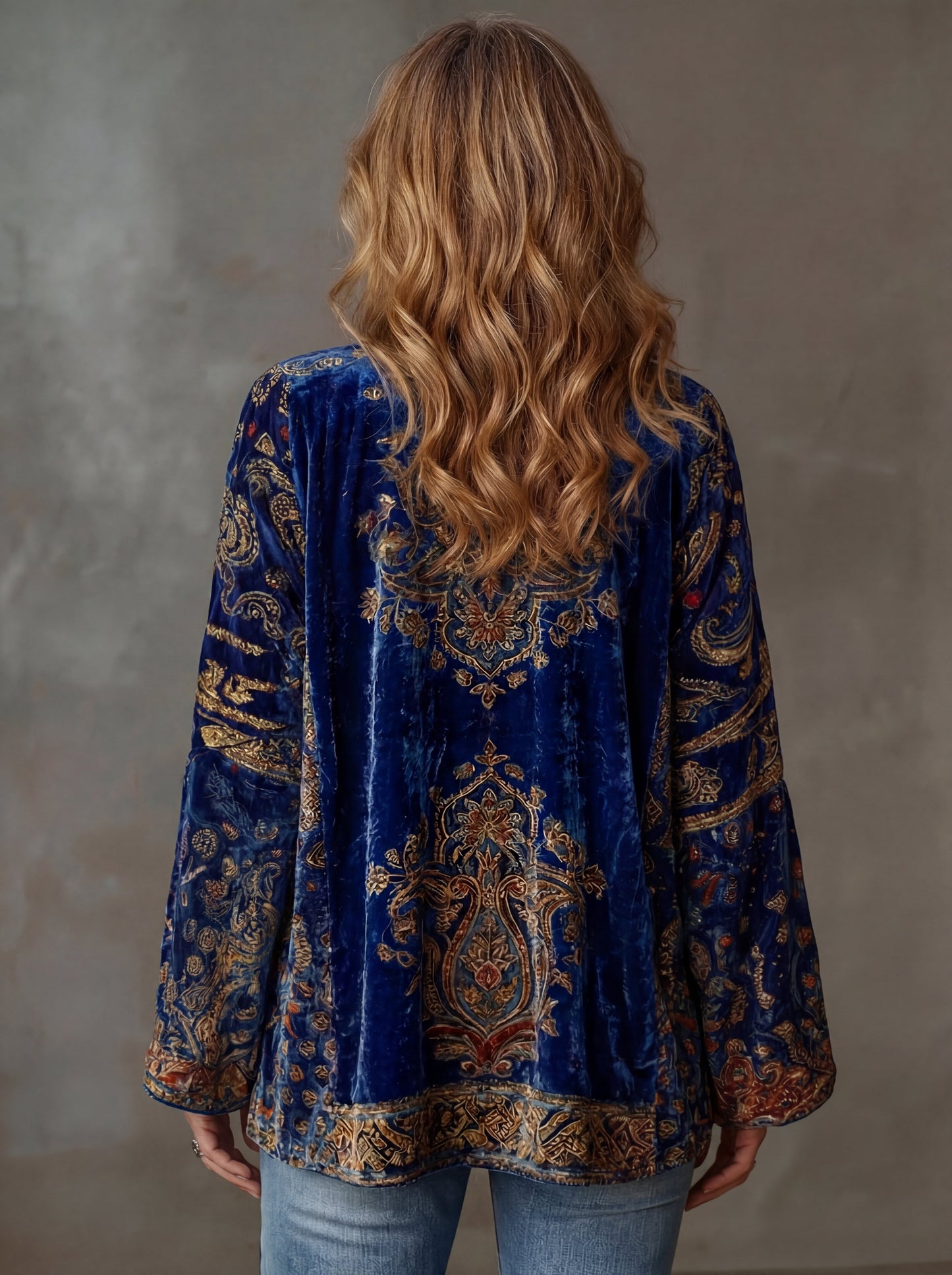 Kirra | CHAQUETA KIMONO BORDADA BOHO
