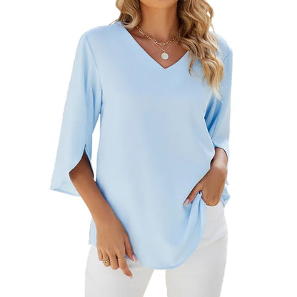 Blusa Elegante de Cuello en V