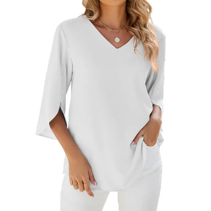 Blusa Elegante de Cuello en V