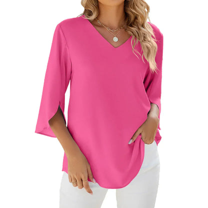 Blusa Elegante de Cuello en V