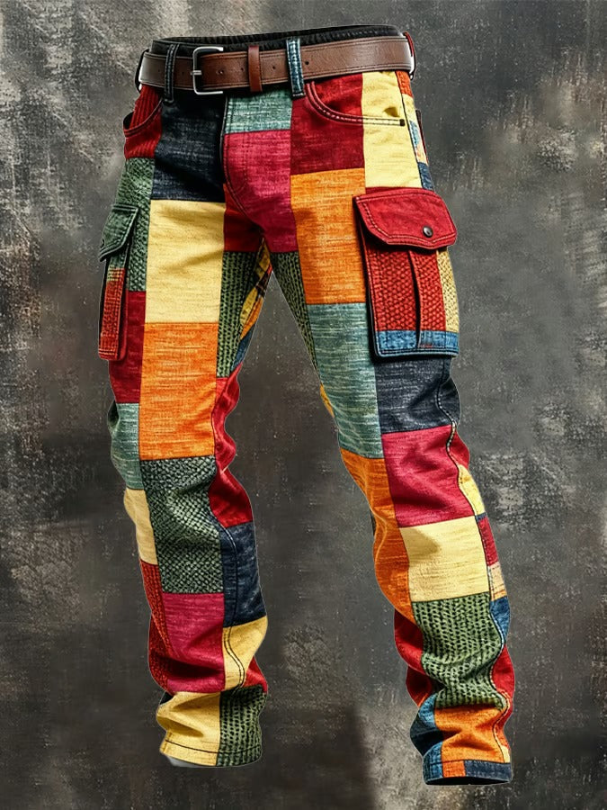 MAISON CLÉMENT PARIS™ | PANTALÓN CARGO HOMBRE PATCHWORK