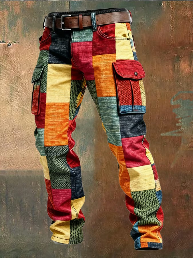 MAISON CLÉMENT PARIS™ | PANTALÓN CARGO HOMBRE PATCHWORK
