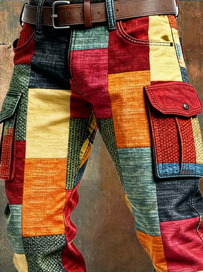 MAISON CLÉMENT PARIS™ | PANTALÓN CARGO HOMBRE PATCHWORK