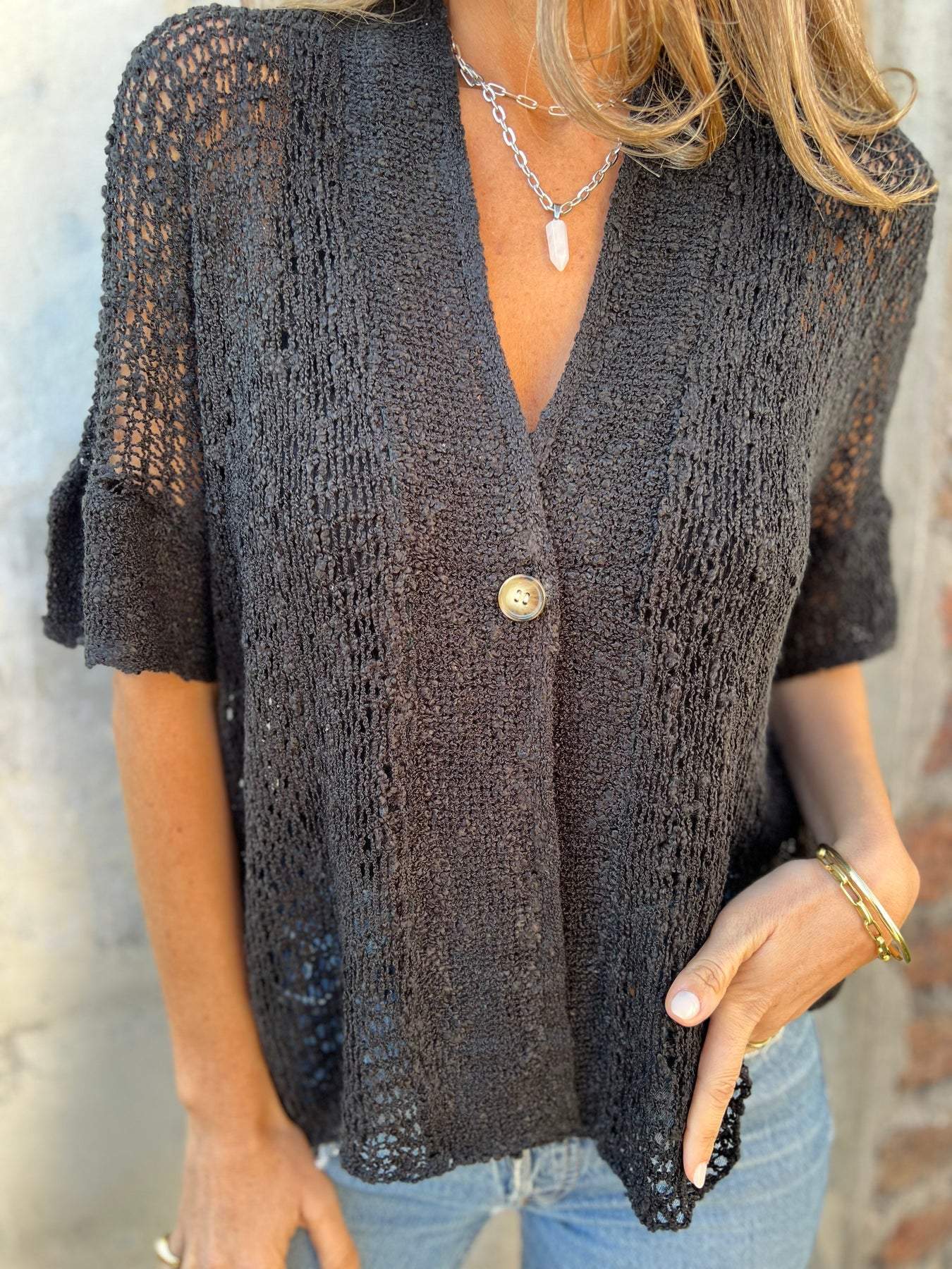 Ivonie  Elegante Top Texturizado