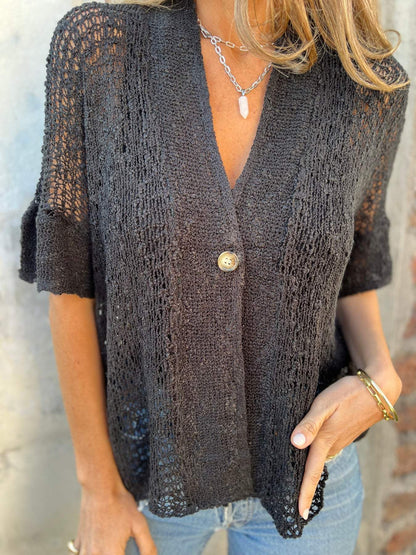 Ivonie  Elegante Top Texturizado
