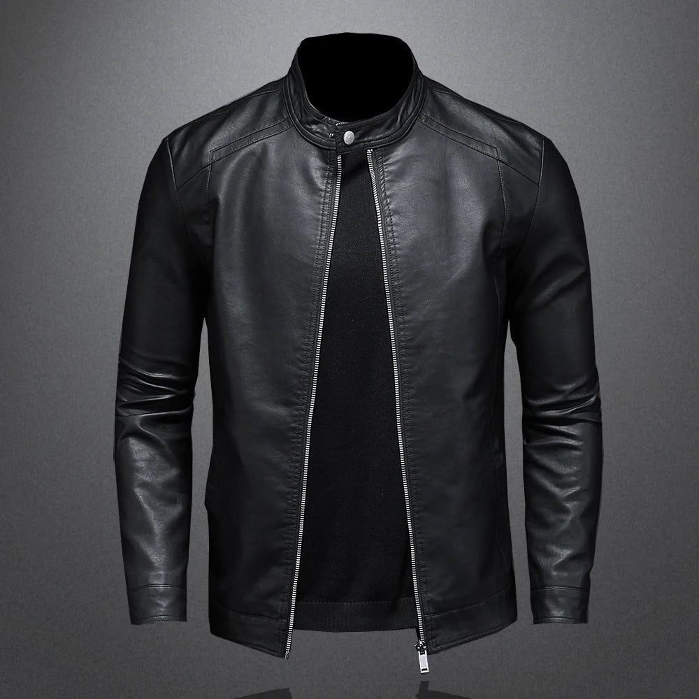 Sergio – Chaqueta de cuero clásica y atemporal