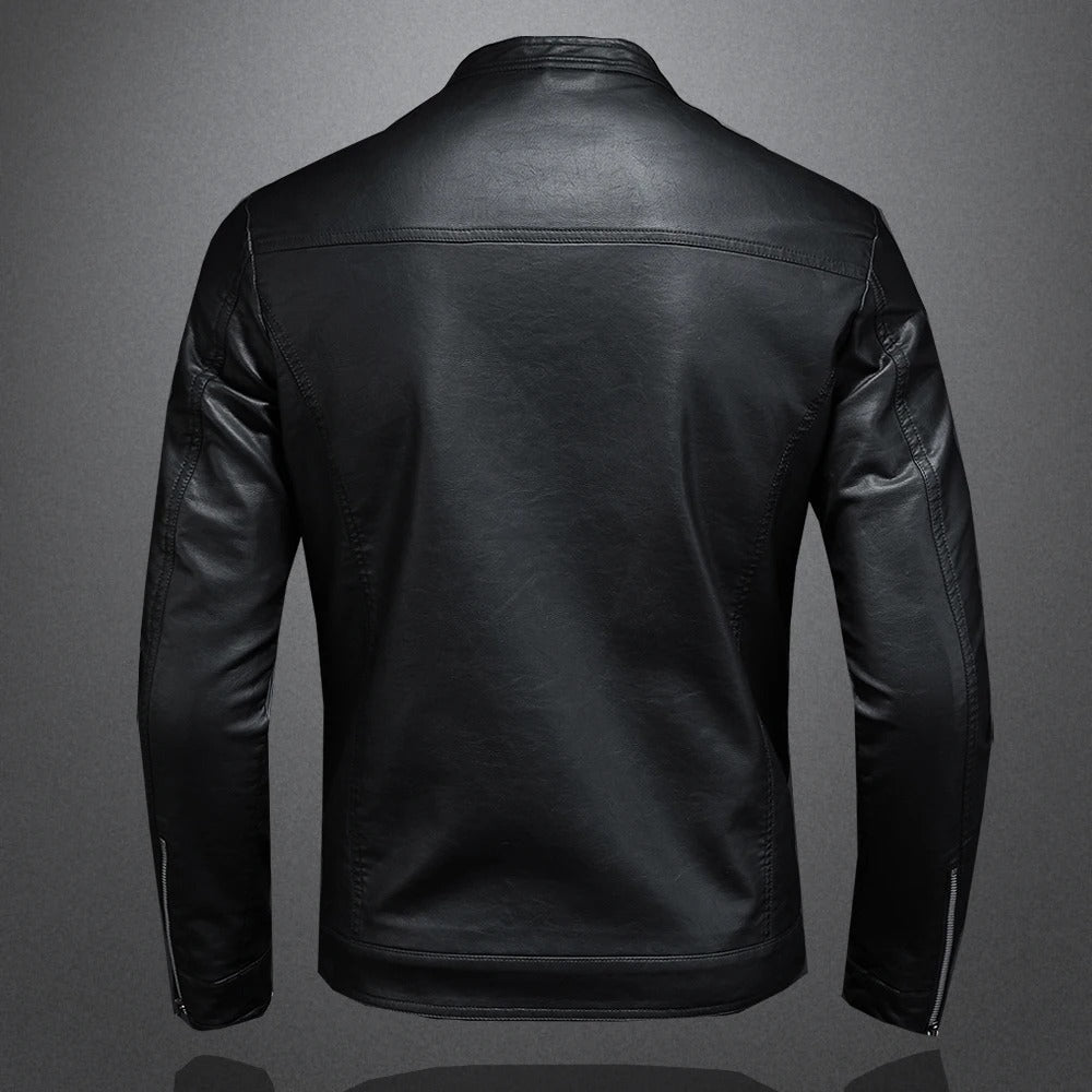 Sergio – Chaqueta de cuero clásica y atemporal