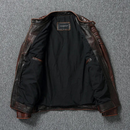 Marco – Chaqueta vintage de cuero con carácter eterno