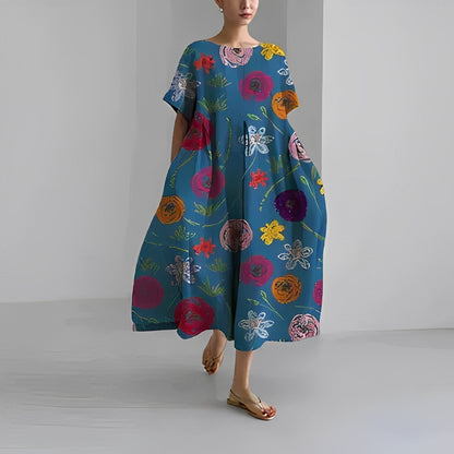 Vestido estampado holgado Ronja