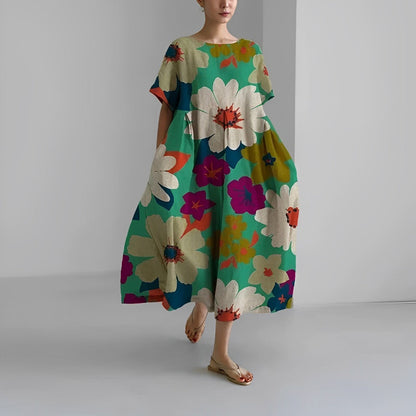 Vestido estampado holgado Ronja