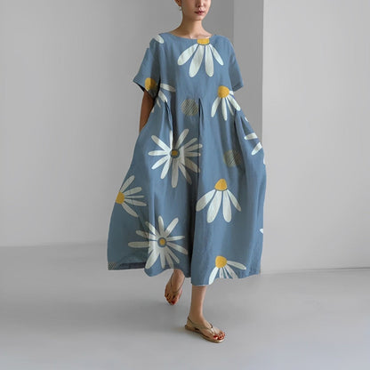 Vestido estampado holgado Ronja