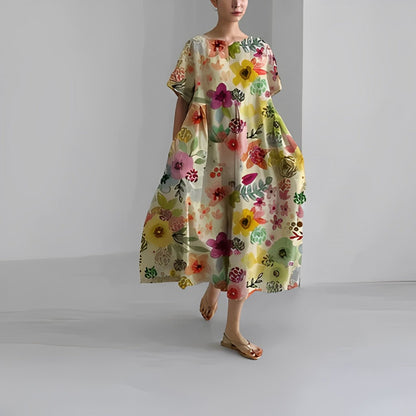 Vestido estampado holgado Ronja