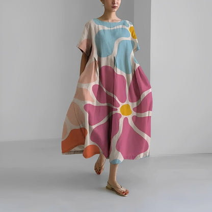 Vestido estampado holgado Ronja