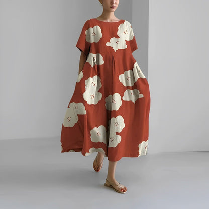 Vestido estampado holgado Ronja