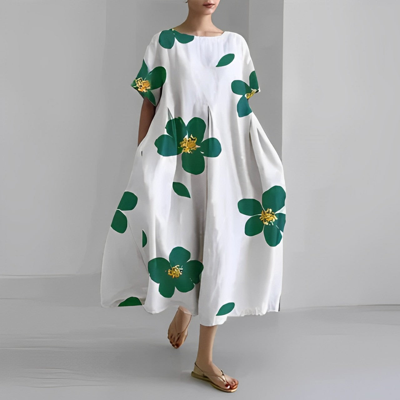 Vestido estampado holgado Ronja