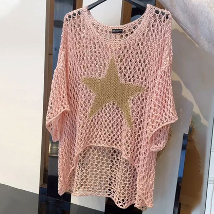 Zabrina Top de Punto Estrellado