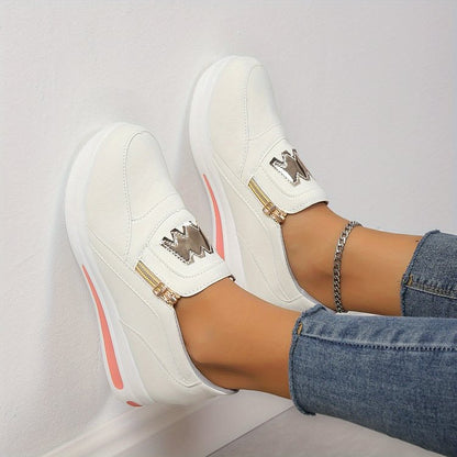 Zapatos Slip-On para Damas – Cómodos zapatos de ocio y deportivos con cremallera