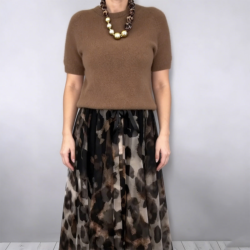 Valentina – Conjunto de Dos Piezas con Estampado Leopardo