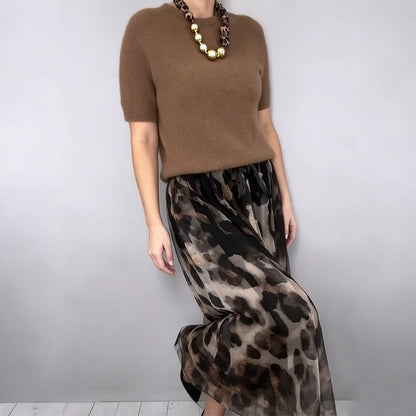 Valentina – Conjunto de Dos Piezas con Estampado Leopardo