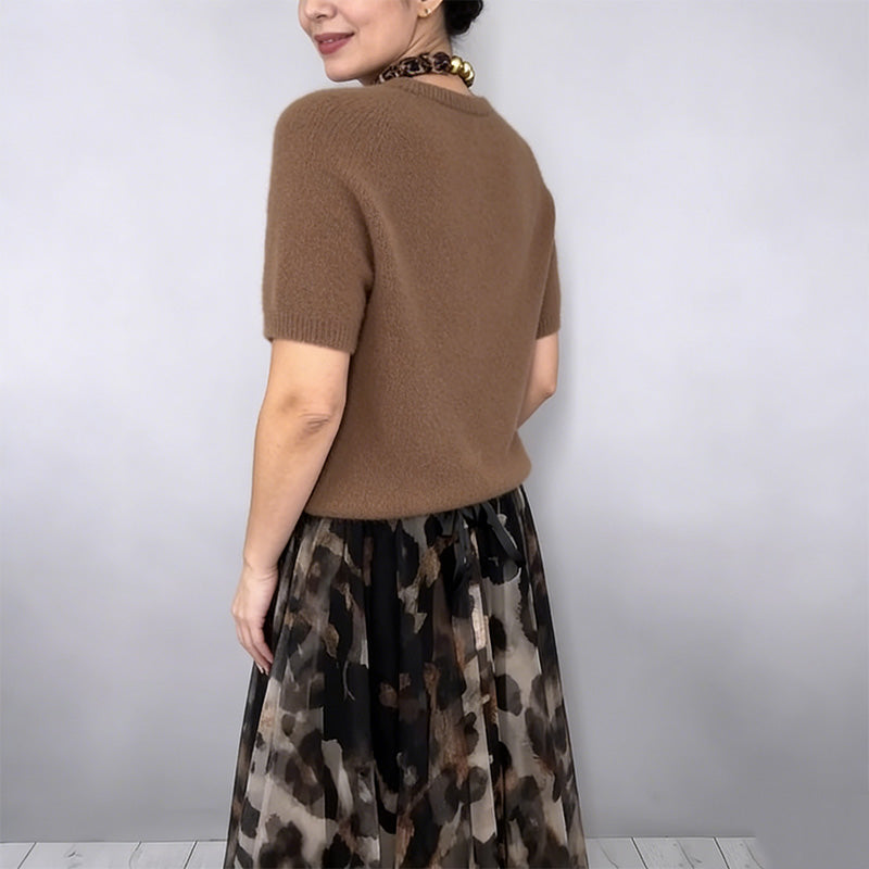 Valentina – Conjunto de Dos Piezas con Estampado Leopardo