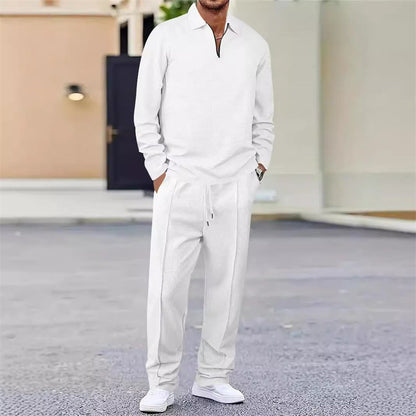 Damián | Conjunto de Sudadera Waffle y Pantalón Recto