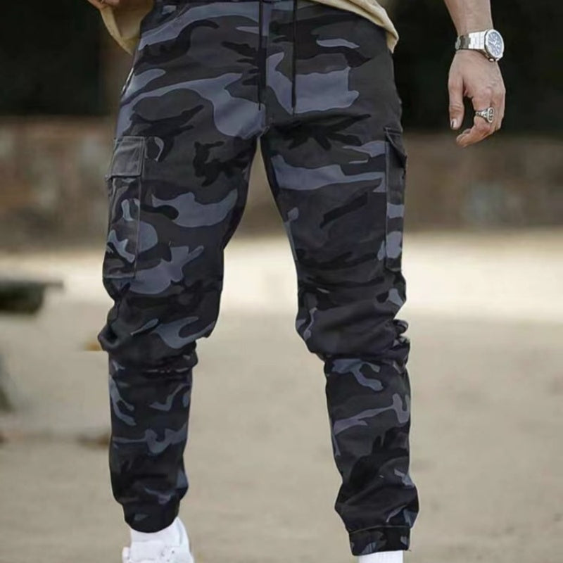 Pantalones de trabajo tácticos resistentes – Mezcla de nylon y algodón, muchos bolsillos funcionales y perfectos para trabajos al aire libre